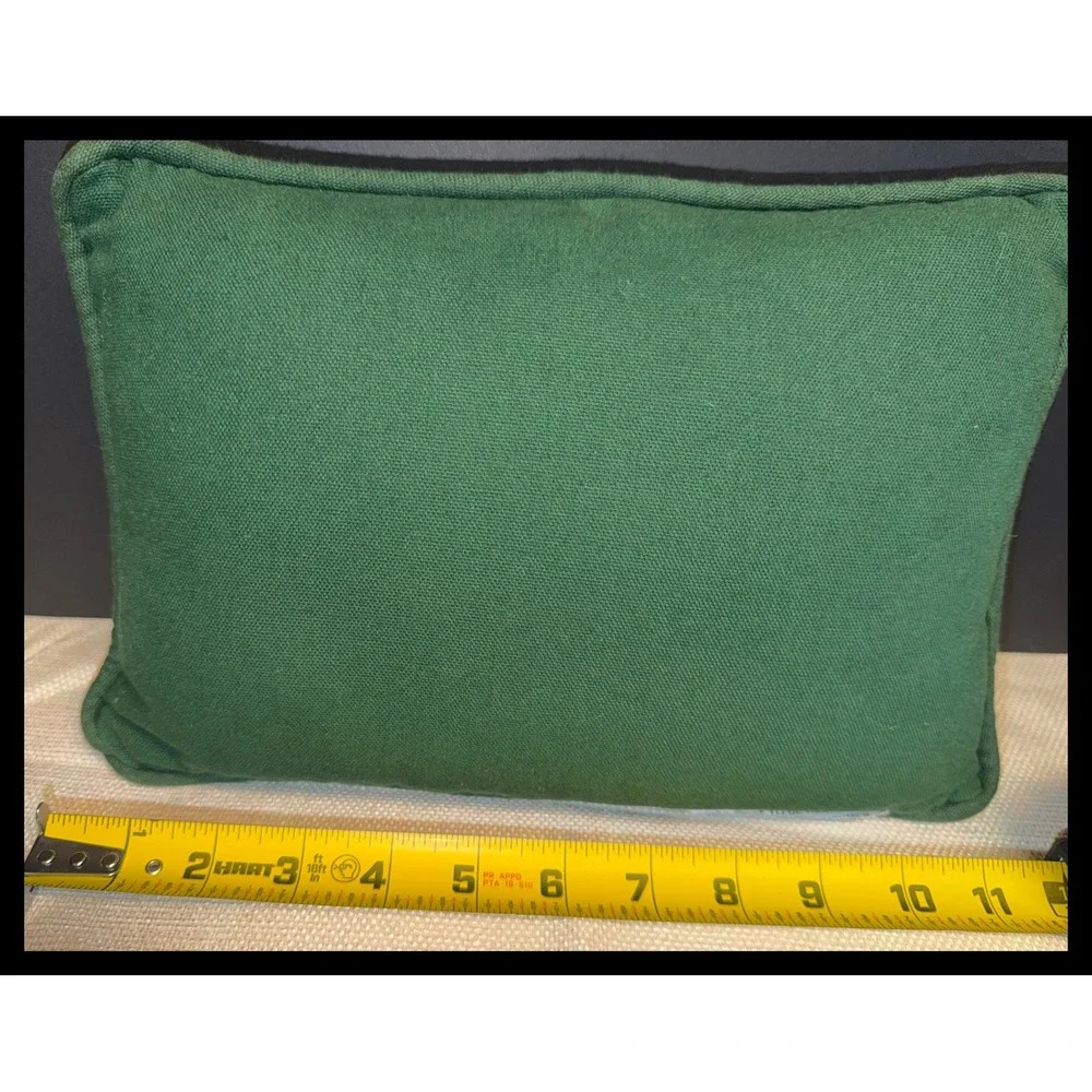 Decorative Throw Pillow Small Green Floral Tapestry Friendship Gift